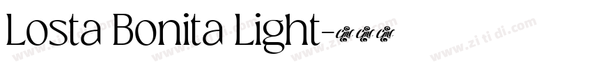 Losta Bonita Light字体转换 Losta Bonita Light字体转换